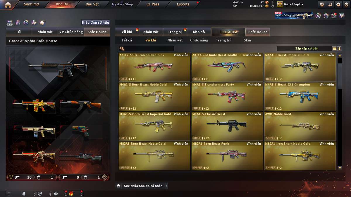 shop acc cf uy tin gia re
